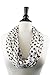 Polka Dot Infinity Scarf for Women with Zipper Storage Pocket - Pop Fashion (Brown)