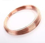 SKYPRO 99.5% Pure Copper Wire 15 Gauge Round Bare Jewelry Beading 16.4 Ft view 3