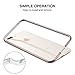 RANVOO iPhone 8 Plus/iPhone 7 Plus Premium Bumper Case, Flexible Protective Aluminum TPU Hybrid Bumper Frame [Support Wireless Charging] for Apple iPhone 8 Plus and iPhone 7 Plus, Rosegold [Armor]