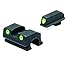 Meprolight Tru-Dot Walther P99/PPQ Pistol Sight Set, Fixed Green Tritium Illumination, 9mm/.40 SW, Rear/Front Sights (0188013101)