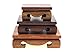 Oriental Furniture Display Stand Wooden Rectangle Rectangular Shape Solid Rosewood Wood Display Base Holder for Small Little Things Statues Items Home Decoration Include 3 Stands/Set