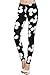 Women's Lovely Printed Stretch Seemless Micky Mouse Legging Pants Tights Black
