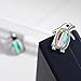Neoglory Aurora Borealis Crystal Stud Earrings Penguin Birthstone Fashion Jewelry Mother's day Gift embellished with Crystals from Swarovski