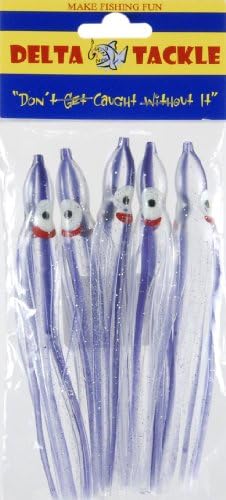 Gibbs Squid 4.5" Haze Uv Fishing Equipment, Purple