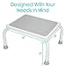 Vive Step Stool - Footstool for Adults and Kids - Foot Platform for Kitchen, Bedroom, Bathroom - One Portable, Medical Bariatric, Lightweight Step for Elderly Child, Senior, Handicap - W/Rubber Grips