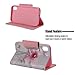 iPhone XR Case, Ranyi Magnetic Clasp Wallet Lovely Painting Pattern [with Hand Strap] Kickstand Feature Premium PU Leather Flip Folio Wallet Defender Case for Apple 6.1