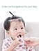 QAZANMAQ Teething Toys Silicone Baby Teether BPA Free Teething Ring Pain Relief Food Grade Chew Toy for Teething with Pacifier Clip