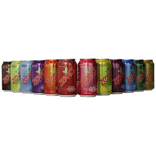 Zevia All Natural Soda, Rainbow Pack, 12 Ounce (Pack of 24) Frustration Free Package image
