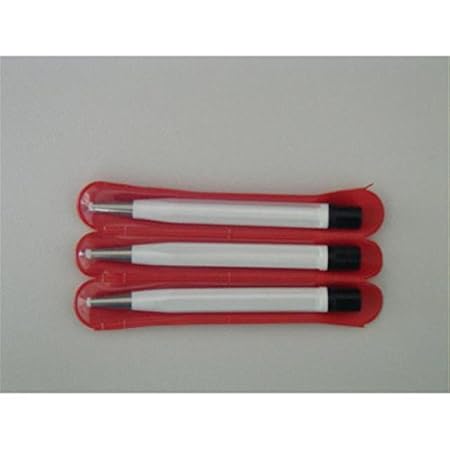 Glasradierer mit vernickelter Metallspitze