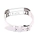 Aottom Compatible for Fitbit Alta Bands Leather, Fitbit Alta HR Leather Band for Women Men Sport Wristband Metal Buckle Bracelet Replacement Bands for Fitbit Alta/Fitbit Alta HR Fitness Tracker, White