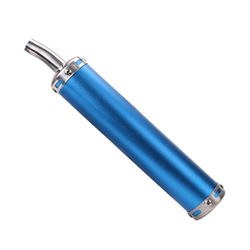 Ocamo 20MM Motorcycle Racing Black Exhaust Muffler Silencer 2 Stroke Exhaust Pipe Generic Use black