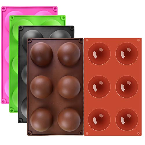 Hot Cocoa Bomb Mold Large , 2.5 Inch Semi Sphere Silicone Mold for Hot