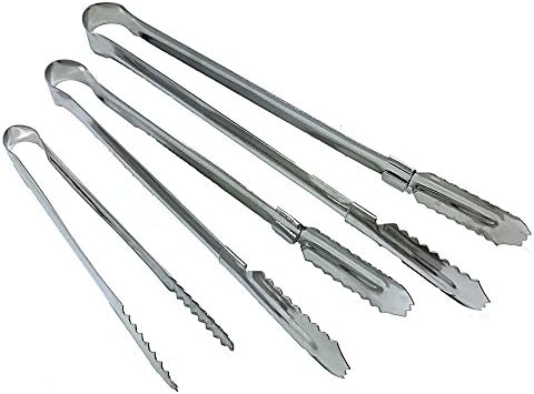 Rimyom Set of 3 - 5.5,8,9.5 Inch, Heavy Duty,Stainless Steel,Kitchen Tongs (pack of 3)