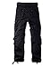 AKARMY Men's Casual Cargo Pants Military Army Camo Pants Combat Work Pants with 8 Pockets Black 30