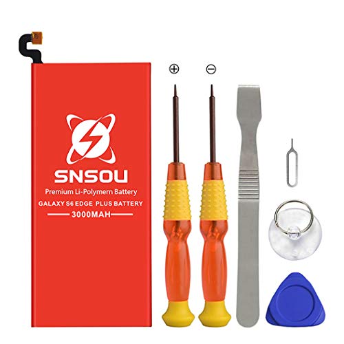 Galaxy S6 Edge Plus Battery, SNSOU 3000mAh EB-BG928ABE Li-Polymer Replacement Battery for Samsung Galaxy S6 Edge Plus SM-G928 G928V G928T G928A G928P with Repair Replacement Tools [1 Year Warranty]