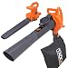 TACKLIFE Leaf Vacuum, 12 Amp 3-in-1 High Performance, Variable Speed Up to 240 MPH Blower GBV01A, Gray/Orange
