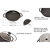 Jean-Patrique-The-Whatever-Pan-Cast-Aluminium-Griddle-Pan-with-Glass-Lid-106-Diameter-Induction-Compatible-Non-Stick Jean-Patrique The Whatever Pan Cast Aluminum Griddle Pan for Stove Top - Lighter Than Cast Iron Skillet Pancake Griddle…