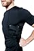 Graystone CCW Holster T-Shirt for Men- Crew Neck Compression Conceal Carry Tactical Clothing (Med, Black)