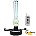 UV Germicidal Light Remote Control Timer UV-C Bulb with Base 36 Watt Table Lamp UVC Ozone Free (36W Remote Timer Kit)