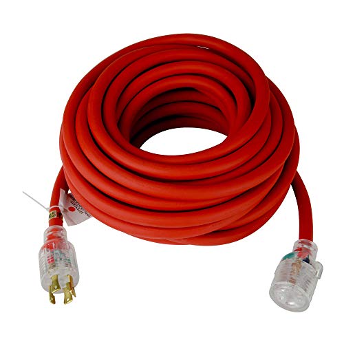 TEMCo 50 ft L1430 30Amp EXTREME Cold Weather Generator Extension