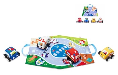 Hape Washable Retrofriction Cars and Circuit