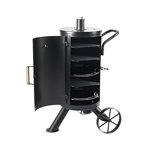 Mayer Barbecue RAUCHA Räucherofen MRO-100 Pro Räucherfass Räuchertonne, 3 Roste Ø 38 cm, 15 Haken für hängendes… – Bild 3