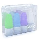 Dot&Dot Travel Bottles - 1.25 oz Leak Proof Travel Containers for Travel Size Toiletries
