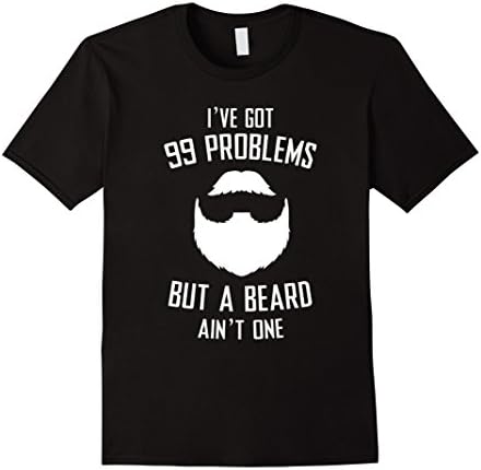 Mens Sarcastic Funny Beard TShirt XL Black