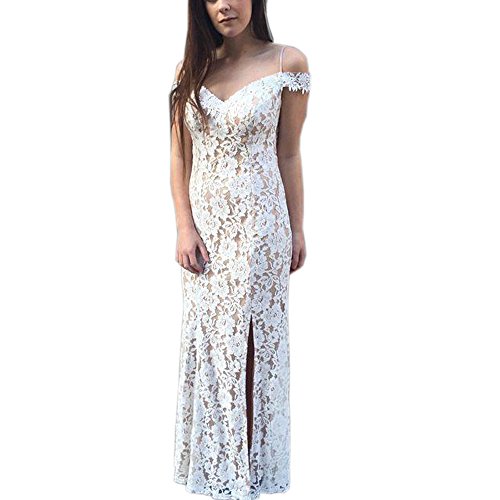 white sheath gown