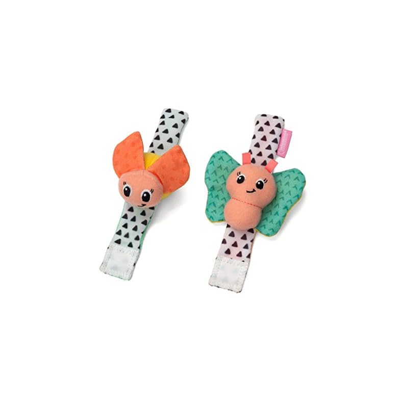 Infantino Wrist Rattles, Butterfly and Lady Bug
