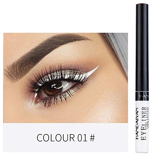 Matte Liquid Eyeliner Bright Color Waterproof Pencil Long-Lasting White Eye Liner Pen Eyes Makeup Cosmetics