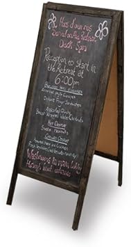 The Lucky Clover Trading Large Decorative Standing Chalkboard