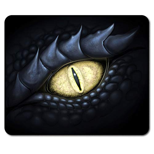 Destination Vinyl Ltd Black Dragon Eye Mouse Mat Pad - Gaming Game Dragons Computer #8799