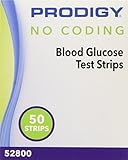 Prodigy No Coding Blood Glucose Test Strips 300 Count (50 strips x 6 packs)