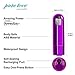 Pure Love Mini Bullet Vibrator, Rechargeable, Travel Size, Adult Sex Toy, Purple Color