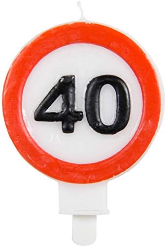 Party Collection Toys Birthday Party Supplies Adult Children Birthday Candle Prohibition Road Sign Shaped Motif 40