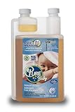 Pure Natural Laundry Detergent (Baby) 64 Loads, 100% Natural Baby Laundry Detergent for Sensitive Skin Free and Clear-Sensitive Skin Friendly-Hypoallergenic-Ingredients Listed on Label