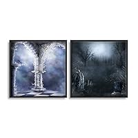 Framed Canvas Wall Art Dreamscape Canvas Prints Home Artwork Decoration for Living Room,Bedroom - 16