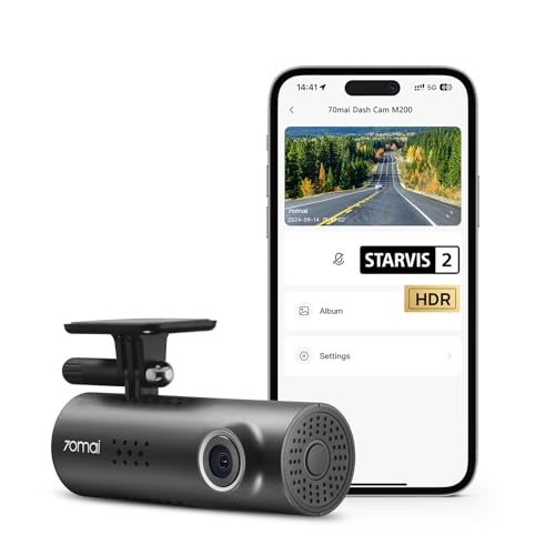 70Mai Dash Camera For Cars, 1080P, 130° Wide Angle, Built-In Wifi Dash Cam, Emergency Recording, App Control Dashboard, Car Camera Recorder With Night Vision, G-Sensor, Car Dvr, Hbv00000He474