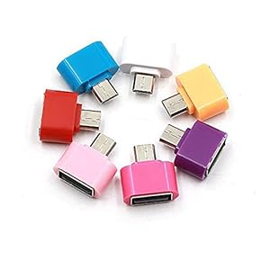 pke Stylist Little OTG Adapter Micro USB OTG to USB 2.0 Adapter for Smartphones & Tablets – Set of 3