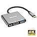 USB C to HDMI Adapter, IMXPW Multiport Hub Adapter, Type-C to 4K HDMI Adapter with 3.0 USB-C 3.1 Power Delivery for MacBook12, Mac Pro13 15 (2016 2017), Google Chromebook, Note9
