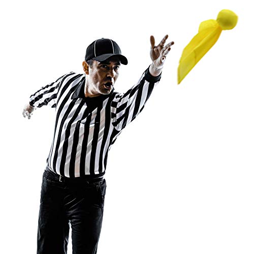 image for Gejoy 6 Pieces Football Penalty Flag Tossing Flags Sports Fan Set Pena