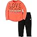 New Balance baby-girls Long Sleeve Top and Tight SetPants Set