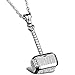 Men's Fashion Gothic Biker Thors Hammer Mechanic Tool Stainless Steel Pendant Necklace Silver -With Chain