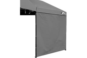 MQoutdoor Pop up 10x10 Canopy Tent SideWall UPF50+ Waterproof, Grey, 10x10ft