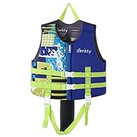 Zeraty Kids Swim Vest Life Jacket Swimming Aid for Toddlers with Arm Bands Floatation Sleeves Age 1-9 Years/22-50Lbs/Blue