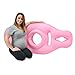 Cozy Bump Pregnancy Pillow - New 2019 Design - Added Chest & Neck Comfort - Pregnancy Bed Inflatable Mattress for Back Pain (Pink)