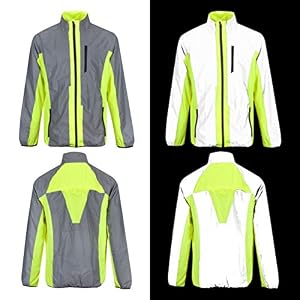 BTR Hi Vis Reflective Cycling & Running Jacket. Fits Men & Women. High Visibility (Hi Viz) & VERY Reflective Outdoor…