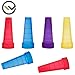 Hookah Tips, 100 Disposable BPA-Free Plastic Mouth Tips | Individually Wrapped Mouth Hose Accessories | Thick, Long Male Ends | Clean, Colorful, Recyclable
