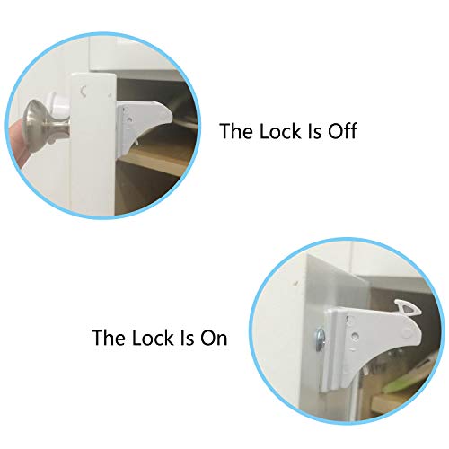 Child Safety Magnetic Cabinet Locks,TUSUNNY Baby Proofing Lock Kits Baby Latches for Kitchen Cabinet Drawer Cupboard,Adhesive Magnet Drawers Locks No Tool or Drill Needed(12 Locks + 2 Keys) (12Pack)